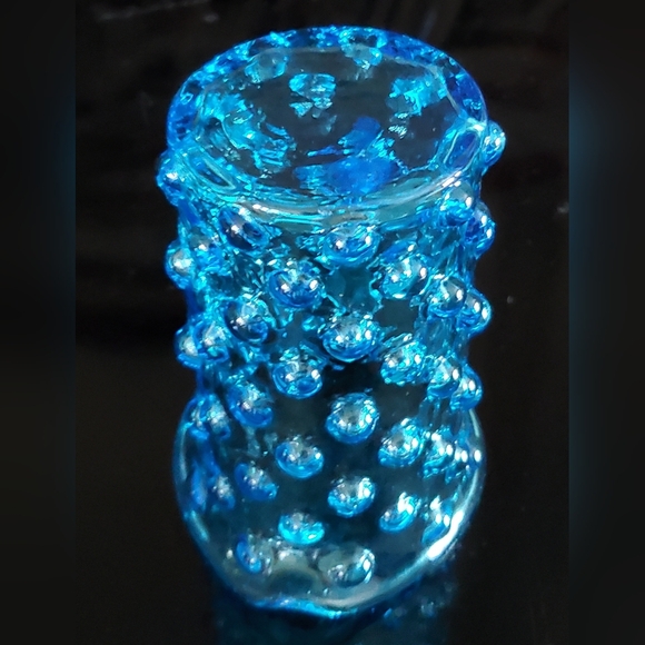 Vntg Blue Hobnail 5oz Pitcher - Picture 10 of 13